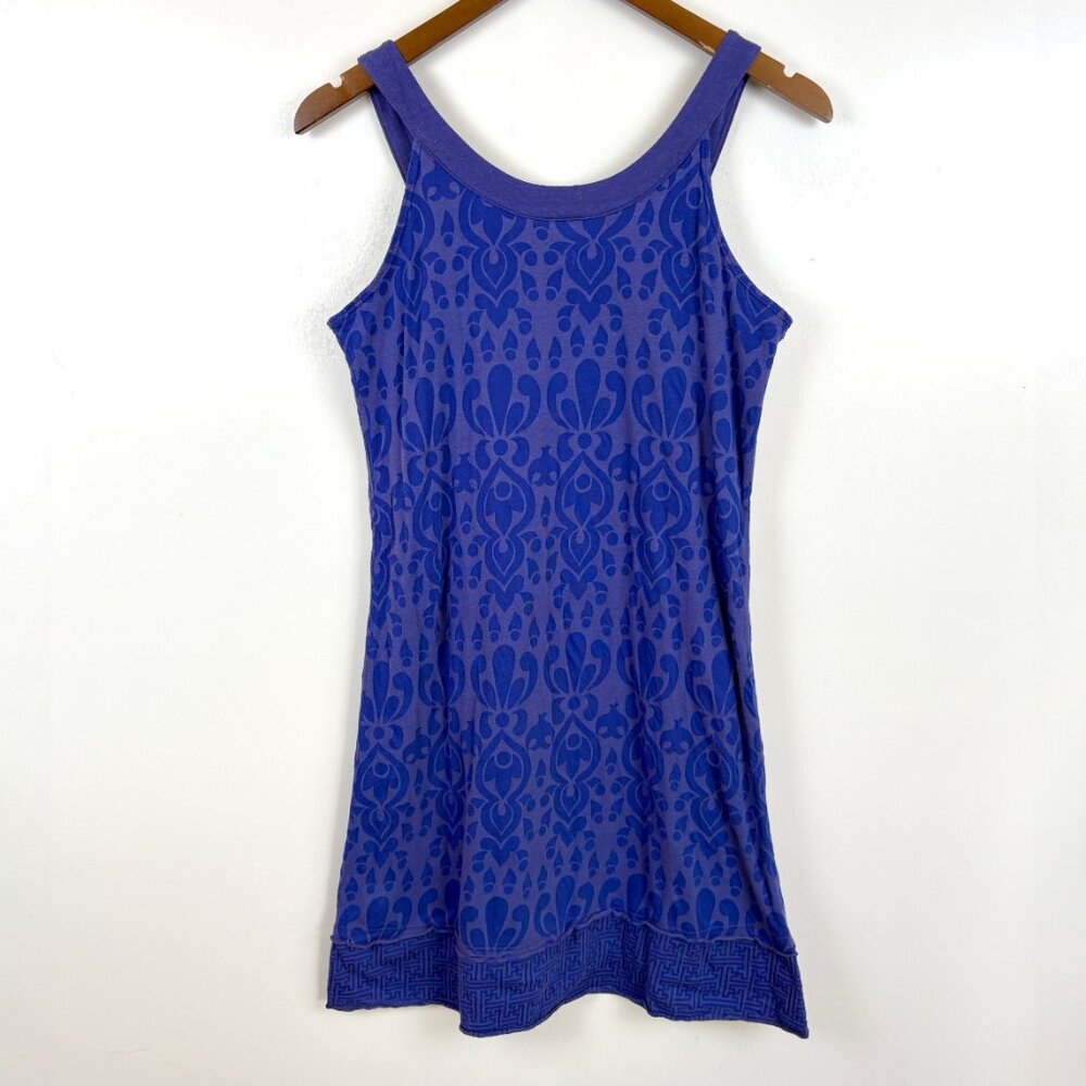 Athleta Knit Burnout Knit Cotton Blend Athleisure Wear Dress - Picture 3 of 9